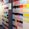 Lightfastness Testing at Golden Artist Colors Wall of Test Samples That Will Be Shipped in October to Arizona for Accelerated Exterior Lightfastness Testing following ASTM D4303