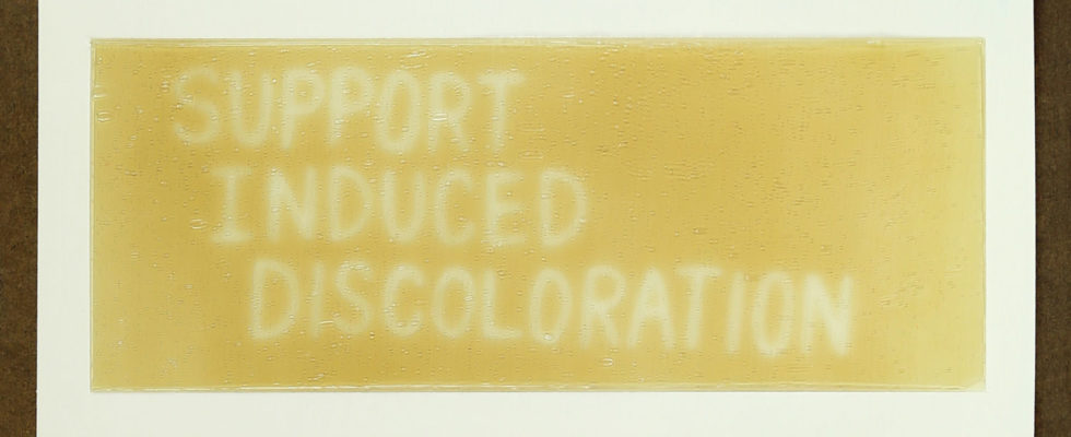 Support Induced Discoloration Oil Paint Support Induced Discoloration Oil Paint