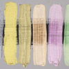 Layering and Mixing with Iridescent and Interference Acrylic Paints Here is the same sample board with a different light angle showing the full interference and iridescent effects.