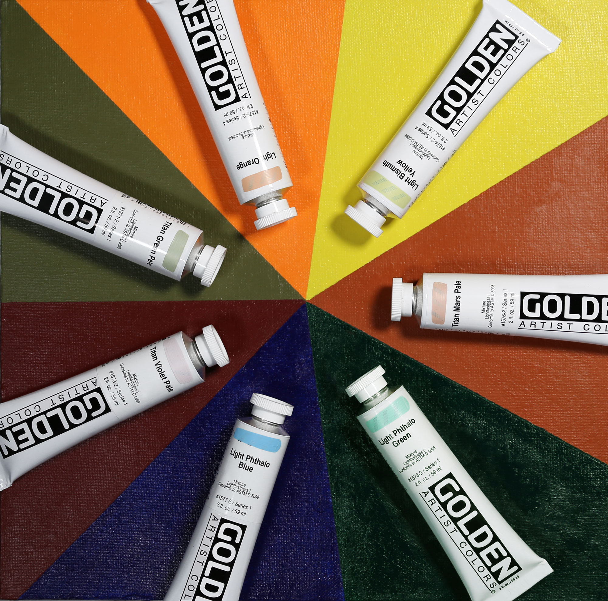 Golden Heavy Body Acrylics Colour Chart