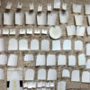 On the Yellowing of Oils A range of test samples exposed to the typical mix of flourescent and indirect window light for the last 30 months.
