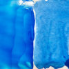 Acrylic Washes and Glazes: What, When and How? 1. A glaze (left) and a wash (right) made with Fluid Phthalo Blue (GS) in similar ratios. The glaze is made with Soft Gel Gloss and the substrate is the paper surface of foam board.